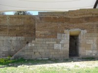 Gela stadsmuur detail