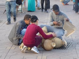 Marrakech Djemaa El Fna muzikanten