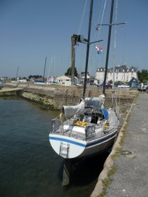 Larmor-Baden droogvallen